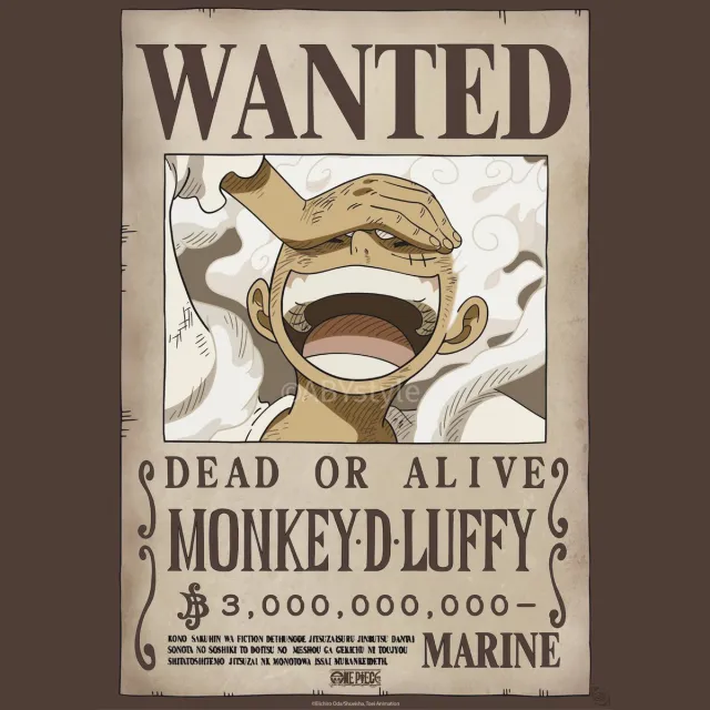 ABYSTYLE Poster One Piece - Wanted Luffy Wano 38x52cm Divers