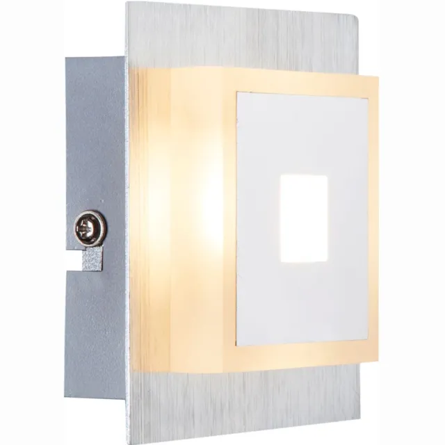 Globo Lighting 5 Watt LED plafondspot chroom aluminium acryl QUADRALLA zilver