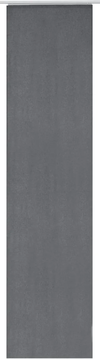 Elbersdrucke Schuifgordijn Lino 245x60 cm donkergrijs lichtdicht Grau
