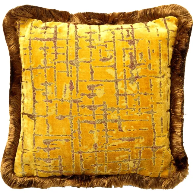 Hoii POSEIDON | sierkussen 45x45 cm | Golden Glow | geel | Hoii | met duurzame kussenvulling