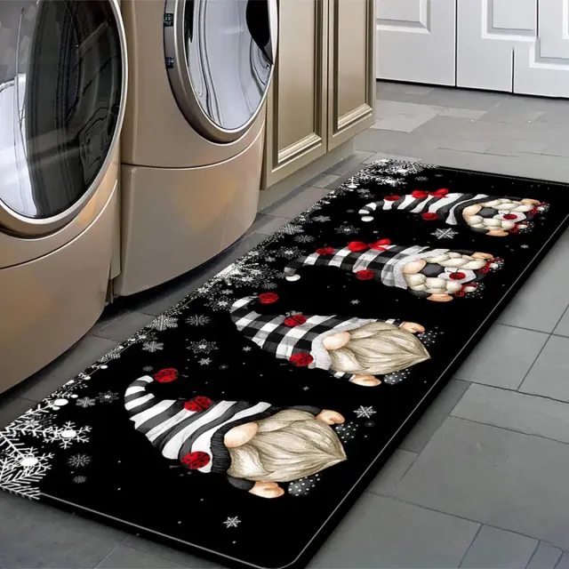 PolkaHome 1 stuk 50x120 cm Keukenloper, Badmat, Douchemat, Keukenmat en Vloertapijt – Antislip Modern Tapijt – Voor Badkamer, Keuken, Woonkamer & Gang kleurrijk 11