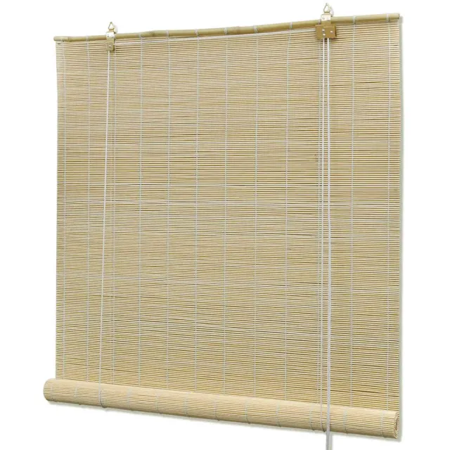 vidaXL Rolgordijn 140x160 cm bamboe naturel Beige