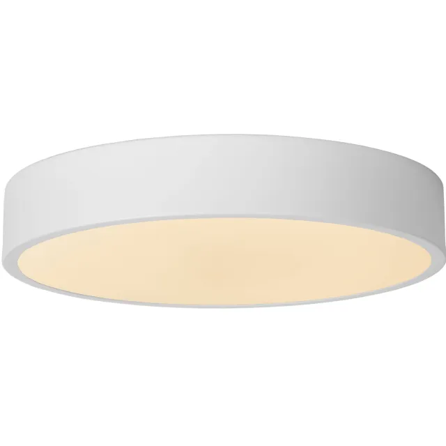 Lucide UNAR - Plafonnière - Ø 30 cm - LED 3 StepDim - 1x18W 2700K - Wit