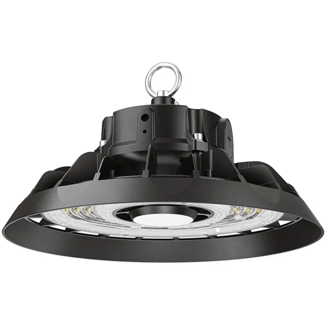 HOFTRONIC Helix LED High Bay - 150 Watt 22.500 Lumen (150lm/W) - Philips Driver - 6500K daglicht wit - IP65 waterdicht - Lumileds LED-chips - IK08 - Flikkervrij Zwart