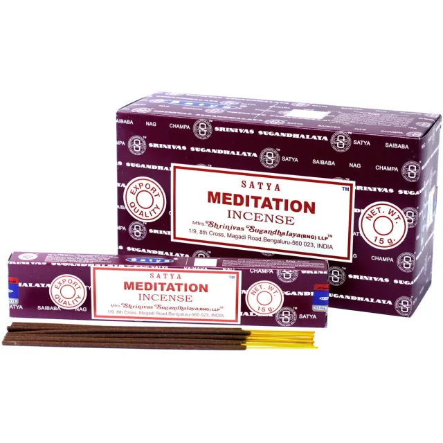 Ancient Wisdom Satya - meditatie - wierook - wierookstokjes - doos 12 pakjes van 15 gram Meditation