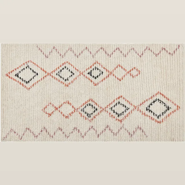 Beliani GUWAHATI - Laagpolig vloerkleed - Beige - Katoen