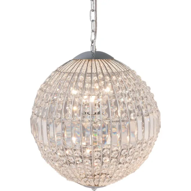 Lumilamp Kroonluchter Ø 40x48 cm Zilverkleurig Metaal