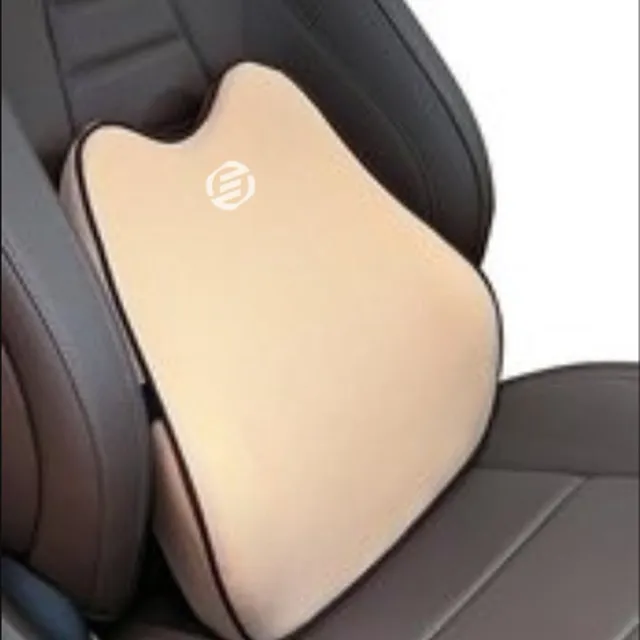 Equivera Rugsteun Auto - Rugkussen - Lendekussen - Lendekussen Auto - Lendekussen Rugsteun - Lendenkussen - Rugkussen Onderrug - Rugkussen Ergonomisch crème
