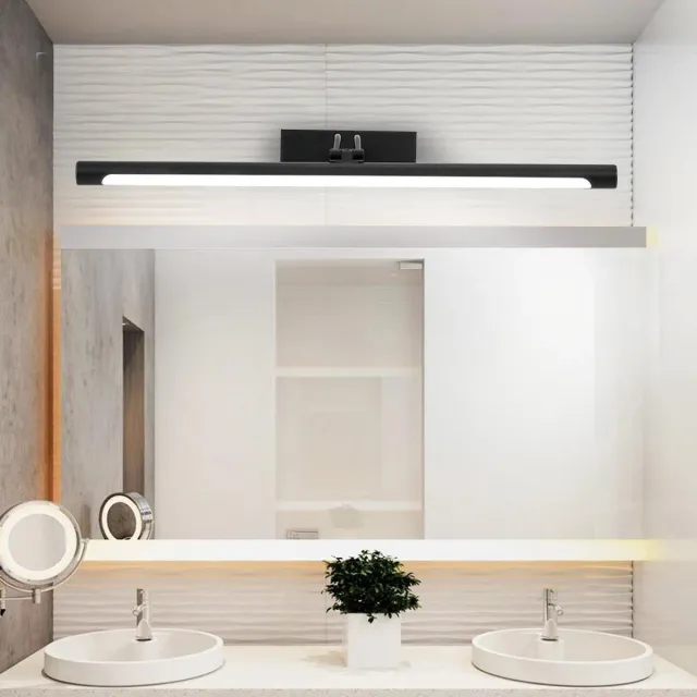 Vtw Living Spiegellamp - Badkamerverlichting - Led - Zwart - 55 cm