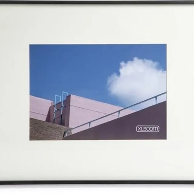 XLBoom Leon Fotolijst Fotoformaat A3 - Design Fotokader met Print van Kaatje Verschoren - Wanddecoratie - Verkrijgbaar in A2, A3, A4, 13x18 en Multi Foto (3 of 4 foto's) Zwart