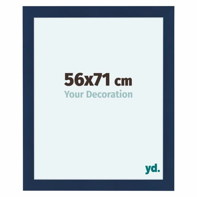 yd. Your Decoration - Fotolijst 56x71 cm - MDF - Donkerblauw Geveegd - Como