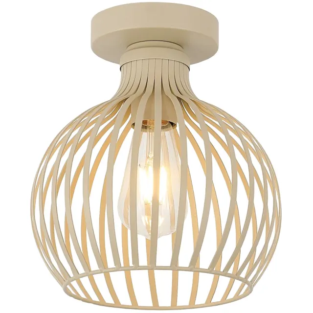 Fantasia RAGA plafondlamp in beige, geschikt voor 1 E27-lichtbron (excl.), uit de Deco-collectie