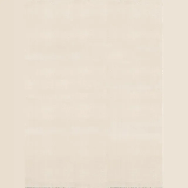 the carpet Comfy Vloerkleed – Zacht bonttapijt, 100% polyester, wasbaar, geschikt voor vloerverwarming, Öko-Tex gecertificeerd, beige, 300 x 400 cm