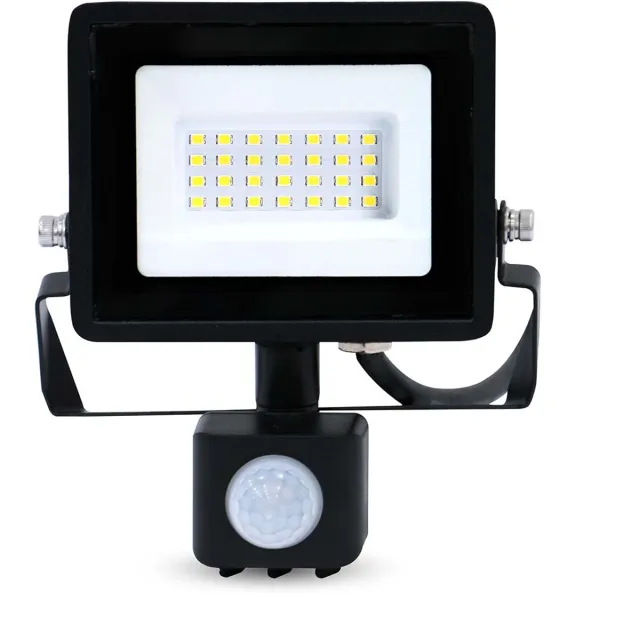 Nedis LED schijnwerper - Bewegingssensor - 20 W - 4000K Zwart
