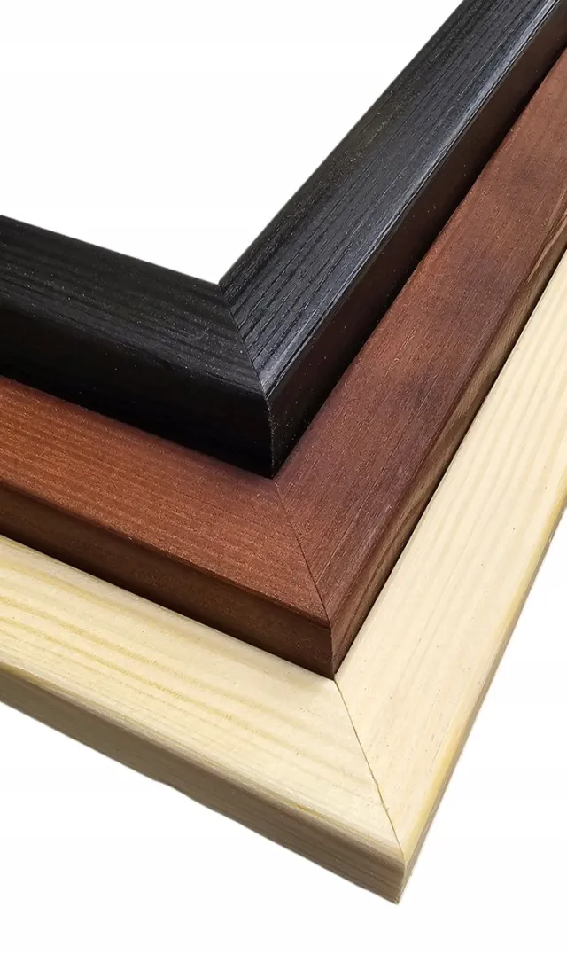 Interio Houten Fotolijst 48x68 cm - 3 Kleuren Beschikbaar Beige, Bruin, Zwart