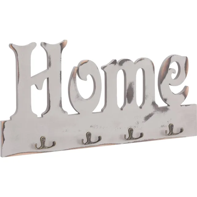 vidaXL Wandkapstok HOME 50x23 cm Wit