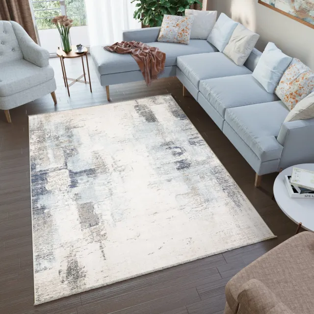 Tapiso Rivoli Vloerkleed Lichtgrijs Kleed Maat- 80x150 Lichtgrijs 9