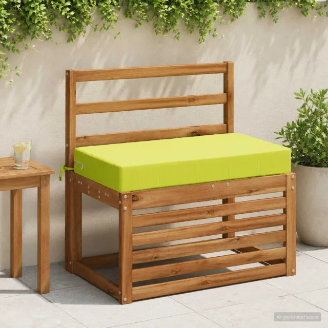 vidaXL Rugkussen SOEST 100% Polyester Helder groen 70 x 40 x 10 cm