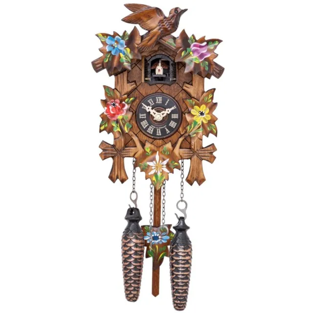 Engstler 522/21 - Koekoeksklok - 1-daags kettinguurwerk - Notenhout - 22 cm