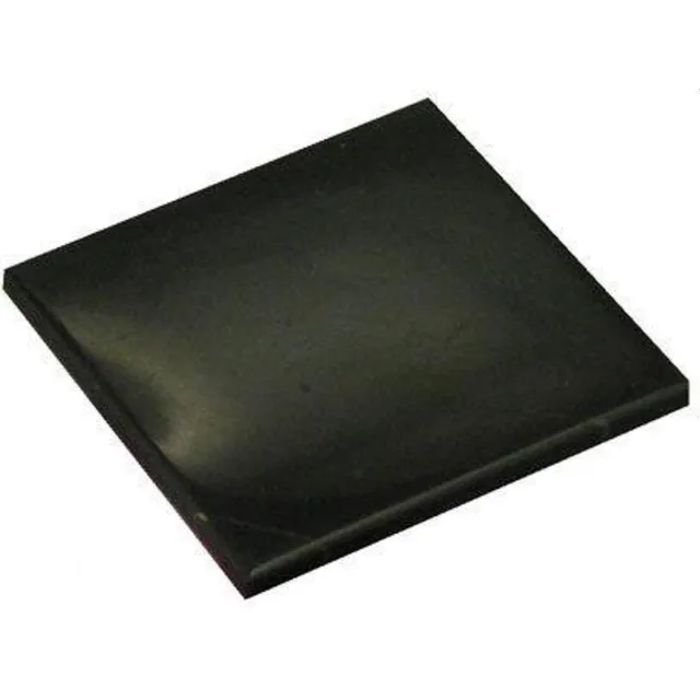 Alphasur Set van 4 shungiet tegel onderzetters 10x10x1 cm zwart