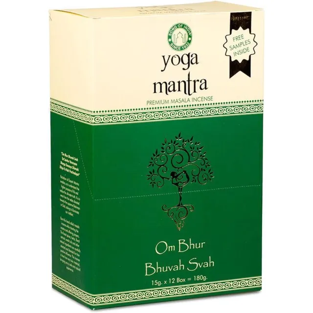 Song of India wierook - masala - yoga mantra - doos 12 pakjes Beige
