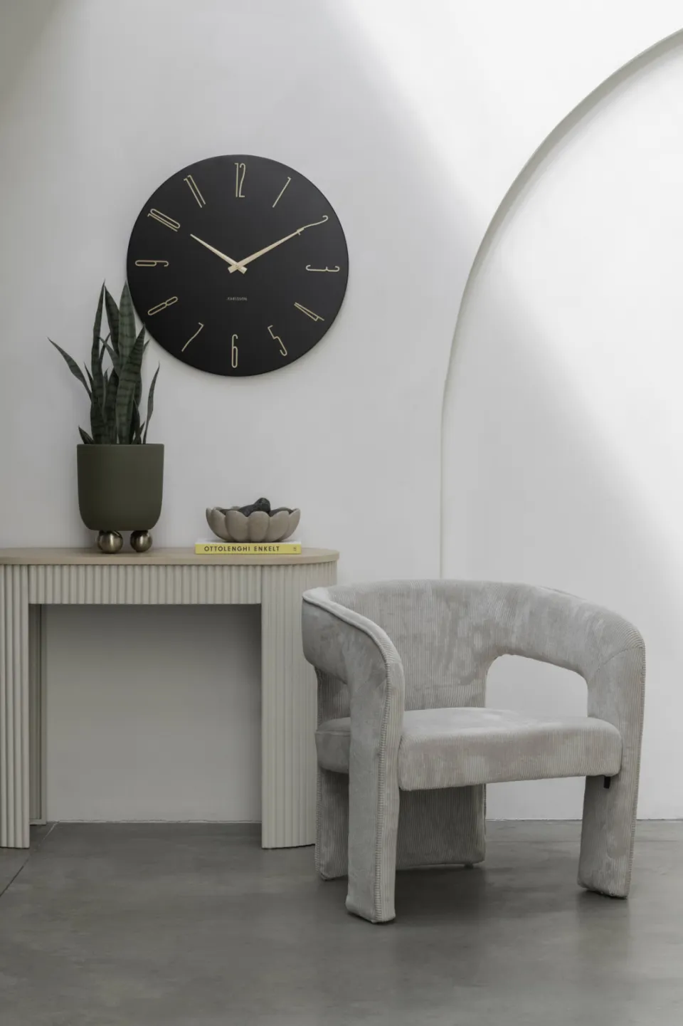 Karlsson Esmerado wandklok zwart, foto 3