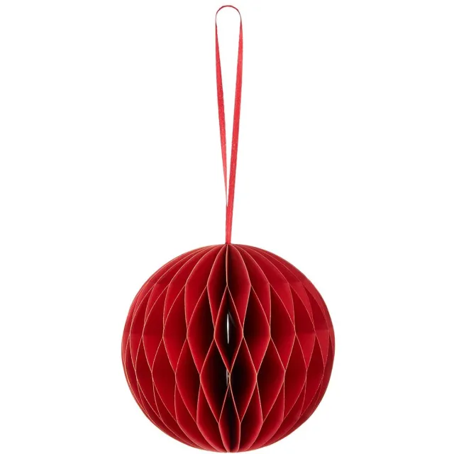 Gasper Kersthanger bal rood magneetsluiting Ø 10 cm