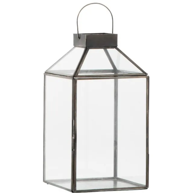 Ib Laursen Lantaarn Zwart metaal & Glas 30.5 x 16 x 16 cm