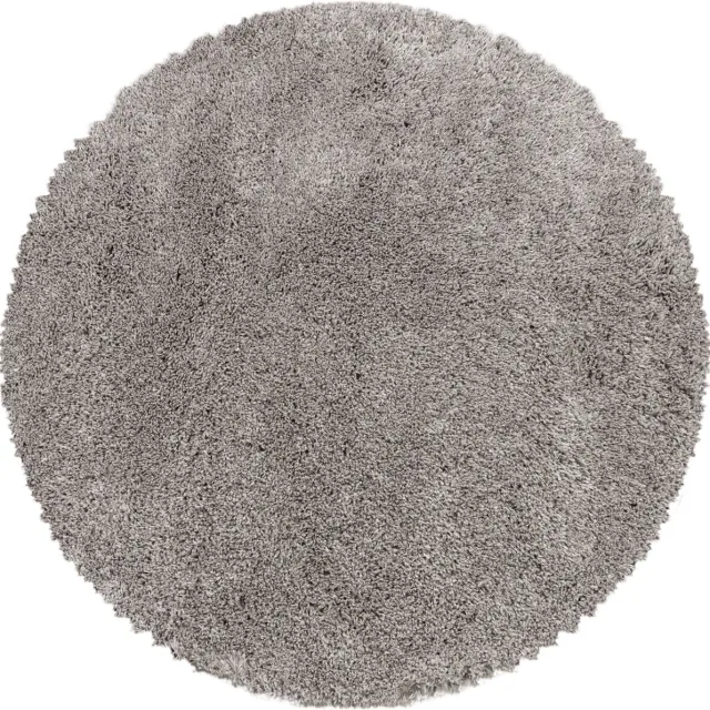 Muratap Pearl Soft Rond Shaggy Hoogpolig Vloerkleed Beige- 160 CM Ø