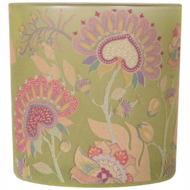 Mars & More Neon bloemen - theelichthouder glas - 12,5 cm hoog Multi