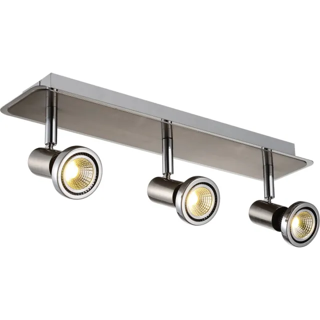 Fantasia Xzibit Spot 3Xgu10 5W Led Incl.Satin Chroom/Chroom Grijs