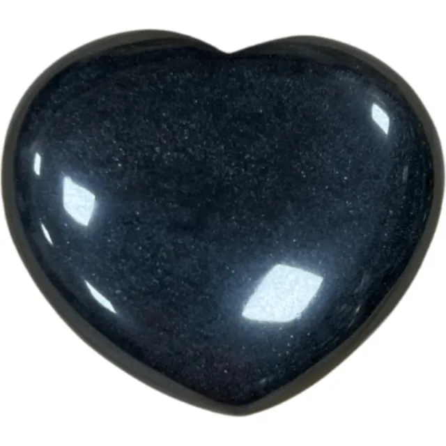 Ruben Robijn Obsidiaan zwart edelsteen hart 45 mm
