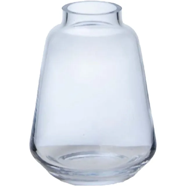 Hakbijl Glass Bloemenvaas Kiffa - transparant - glas - D13 x H17- decoratie - vazen