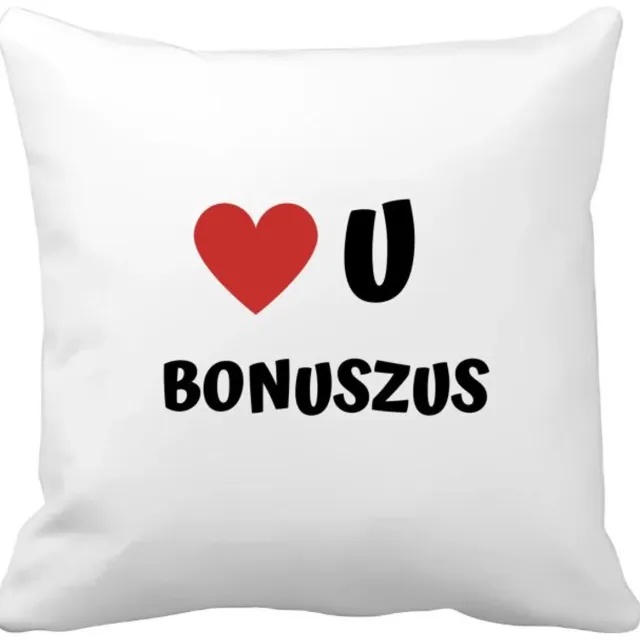 Akyol love u bonuszus Kussen hoes - Zus - de liefste zus - verjaardag - cadeautje voor zus - zus artikelen - kado - geschenk - 40 bij 40 cm Multicolor