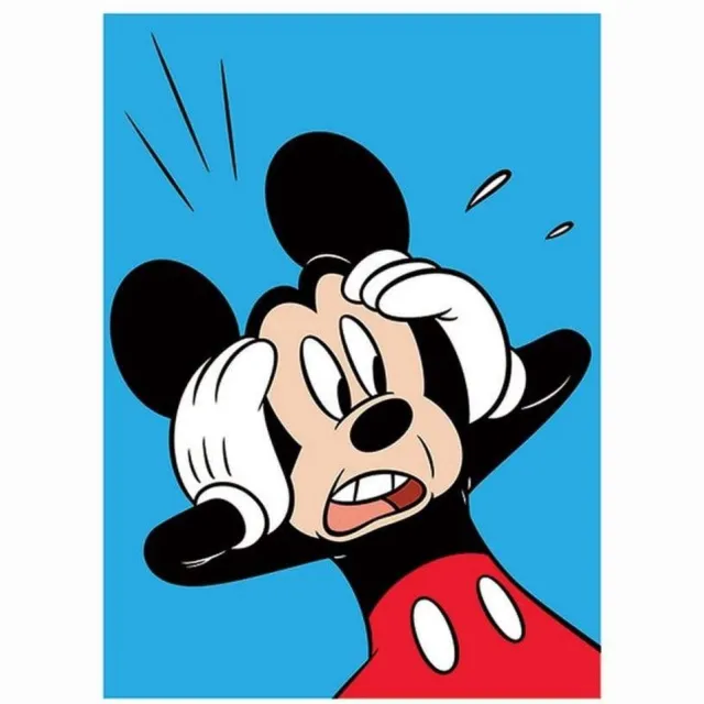 Pyramid Kunstdruk Mickey Mouse - Shocked 60x80cm Divers