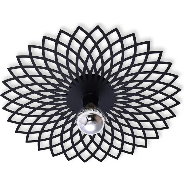 Ylumen Plafondlamp Ombra Ø 50 cm zwart