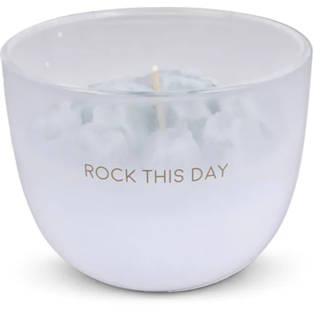 My Flame Lifestyle MY FLAME - Sojakaars - ROCK THIS DAY - Geur: Jasmine Luxe - Maat: D11 x H8,5 cm - Branduren: 75u Groen