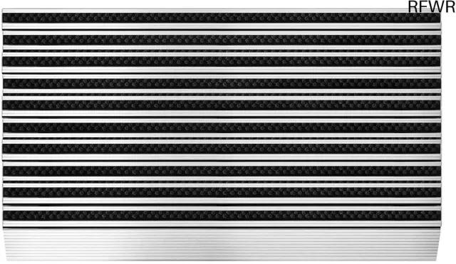 RFWR Duurzame Deurmat voor Binnen en Buiten - Antislip, Weerbestendig en Onderhoudsarm, 50 x 80 cm Aluminium frame - Slim