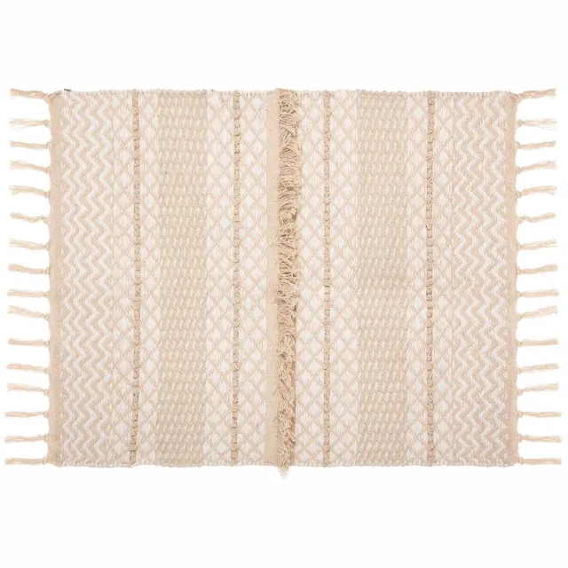 Atmosphera Créateur d'intérieur® Katoenen vloerkleed in zand- en koperkleur SABBIA Multicolore