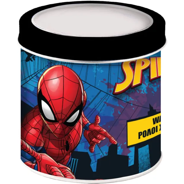Lobbes Spider-Man Horloge in Blik Multi kleuren