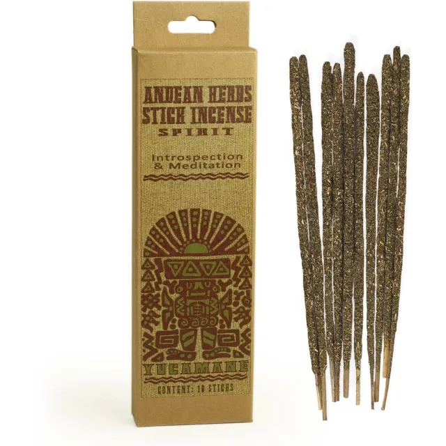 Prabhuji's Gifts Vegan wierookstokjes 'Introspection & Meditation', Andeskruiden, Prabhuji's Gifts, 10 sticks