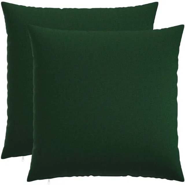 vidaXL Dekenkussen - 2 - st - HEERLEN - Donkergroen - 70 - x - 70 - cm - Stof
