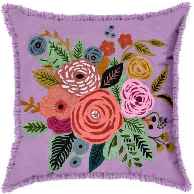House of Nature Cushion Lavender Bloom 45x45cm Groen