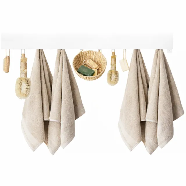 Anwicar Kapstok Loft Breedte 80cm - Coat Hanger Wall - Kledinghanger Wit