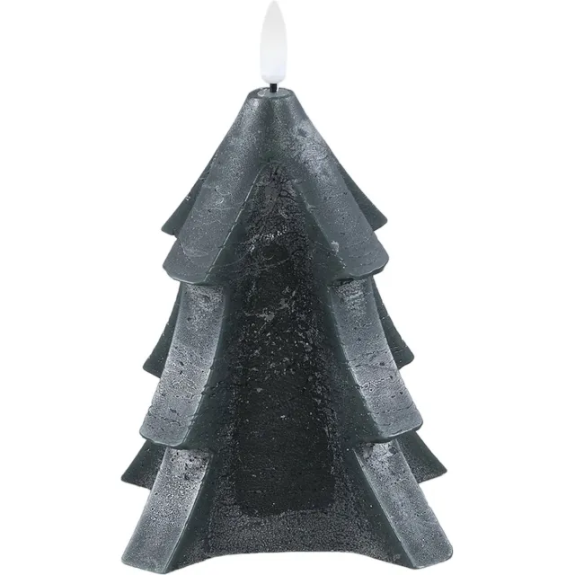 PTMD COLLECTION PTMD LED Light Candle Green Tree Shaped Flickering