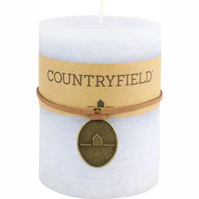 Countryfield Kaars effen rond Tonnie S lichtblauw