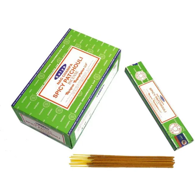 Satya Wierookstokjes - Satya - Spicy Patchouli - doos met 12 pakjes Spicy Pathouli