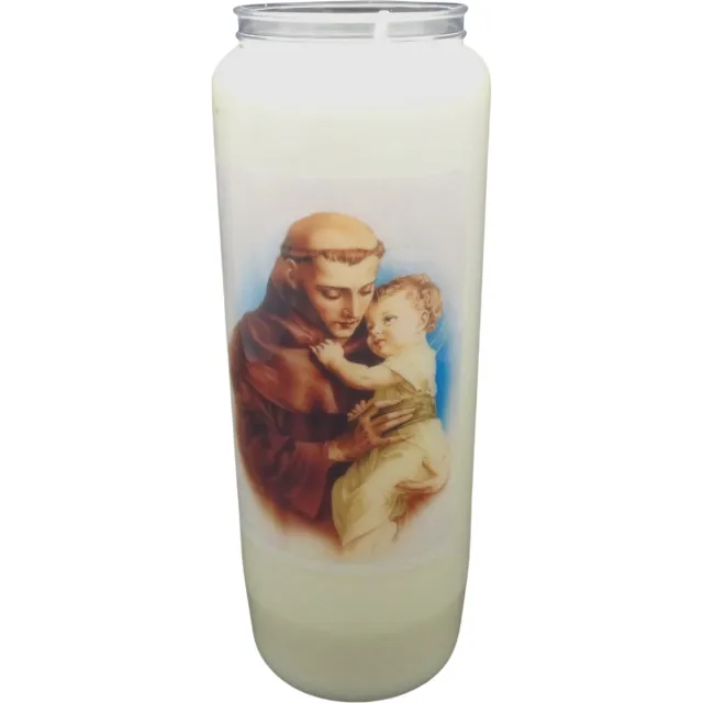 Partijhandel RODO Noveenkaars Heilige Man 002 - 9 dagen brander (5 stuks) wit