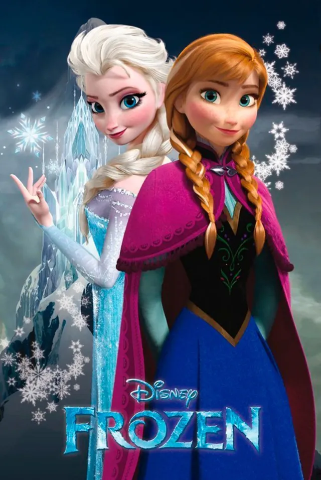Grupo Erik Frozen Poster - Disney - Kristoff - Elsa - Anna - 61 x 91,5 cm multi