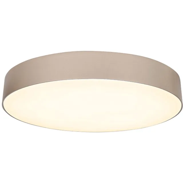 Highlight Moderne LED Plafonnieres Aura 1 Lichtpunt Rond Champagne Metaal Slaapkamer Gang/Hal Dimbaar Diameter 28cm